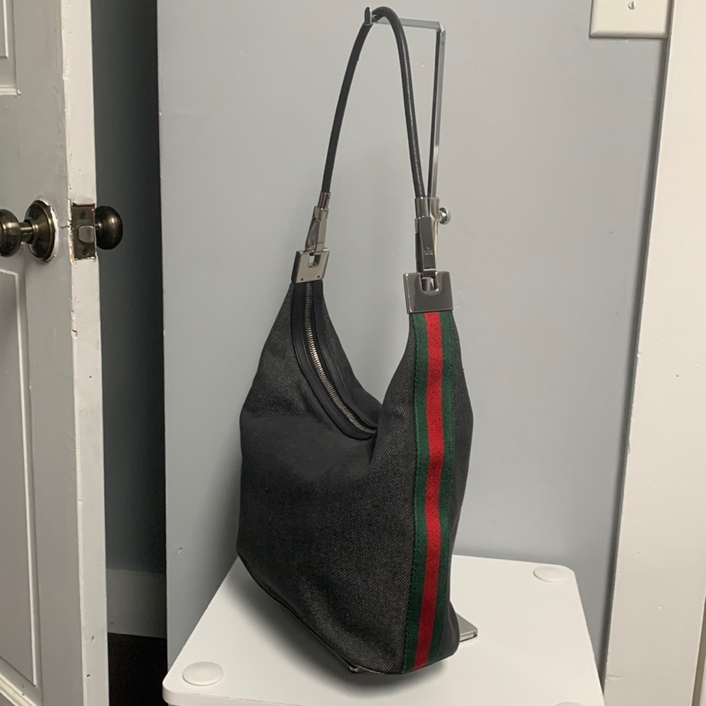 Authentic Gucci denim handbag